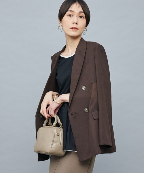 セール】ウォッシャブルボイルシアーダブルジャケット（テーラード