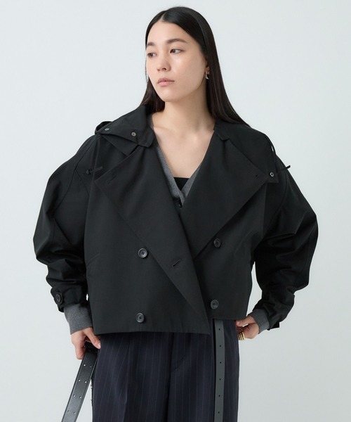 Chaos(カオス)の「Chaos(カオス)/◇VACHEMENT◇ショートトレンチコート 25AW(トレンチコート・レディース・ブラック/ダークブラウン・FREE)」の8枚目の写真