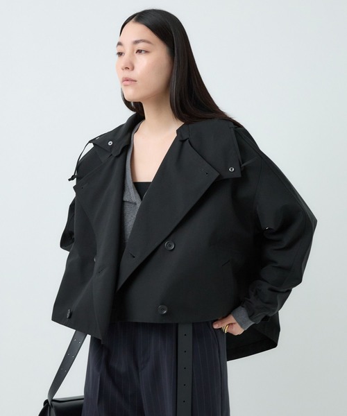 Chaos(カオス)の「Chaos(カオス)/◇VACHEMENT◇ショートトレンチコート 25AW(トレンチコート・レディース・ブラック/ダークブラウン・FREE)」の9枚目の写真