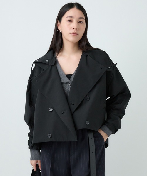 Chaos(カオス)の「Chaos(カオス)/◇VACHEMENT◇ショートトレンチコート 25AW(トレンチコート・レディース・ブラック/ダークブラウン・FREE)」の11枚目の写真