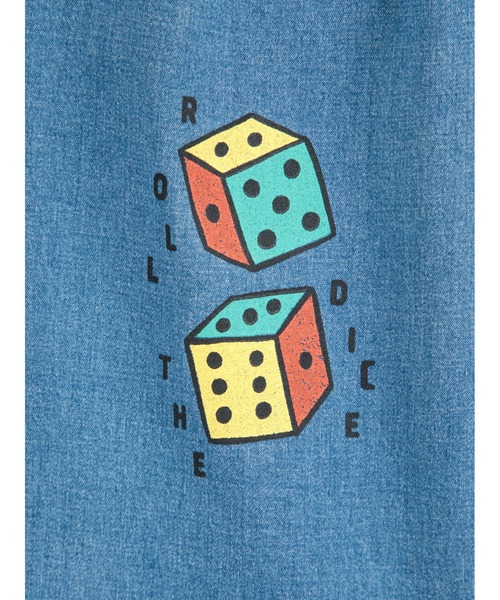 BOBO CHOSES(ボボショーズ)の「Roll The Dice light denim pants(デニムパンツ・キッズ・ネイビー・24MONTH/12MONTH/18MONTH/3MONTH/6MONTH/9MONTH)」の3枚目の写真