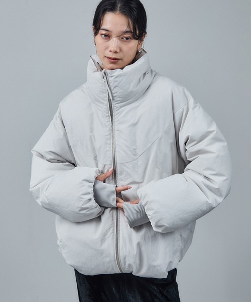 GREENDOWN（グリーンダウン）][撥水加工]スタンドカラーダウン