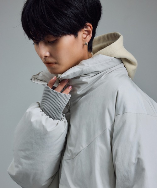 GREENDOWN（グリーンダウン）][撥水加工]スタンドカラーダウン