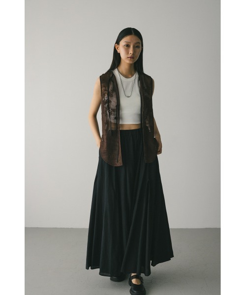 STYLEMIXER（スタイルミキサー）の「ピンタックパネルフレアスカート（スカート・レディース・ブラック/イエロー/アイボリー・SMALL/MEDIUM）」の15枚目の写真