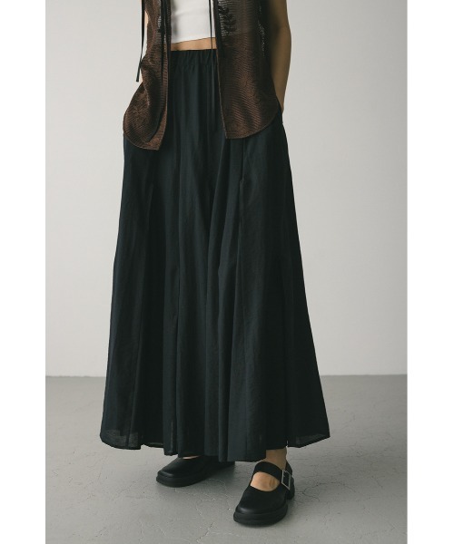 STYLEMIXER（スタイルミキサー）の「ピンタックパネルフレアスカート（スカート・レディース・ブラック/イエロー/アイボリー・SMALL/MEDIUM）」の17枚目の写真