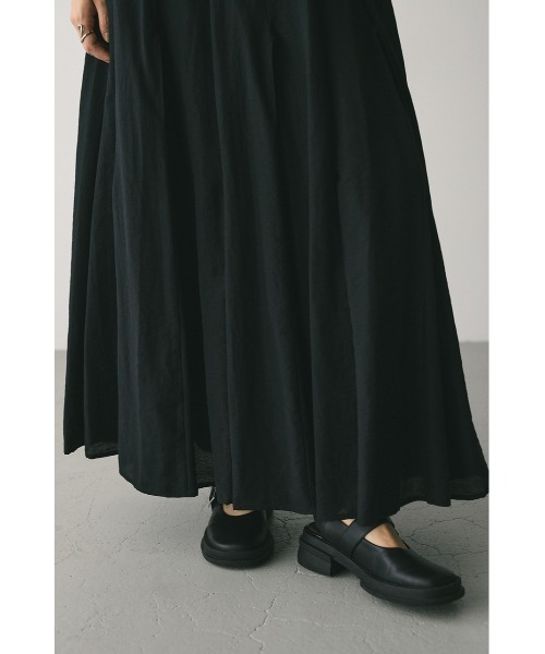 STYLEMIXER（スタイルミキサー）の「ピンタックパネルフレアスカート（スカート・レディース・ブラック/イエロー/アイボリー・SMALL/MEDIUM）」の21枚目の写真