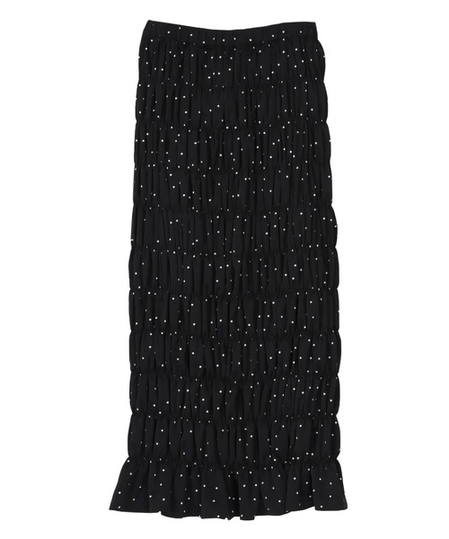 titivate（ティティベイト）の「シャーリングIラインスカート（スカート・レディース・アイボリー/ブラック/ブラック系その他・S/L/M）」の21枚目の写真