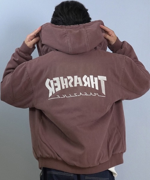 THRASHER(スラッシャー)の「THRASHER/スラッシャー ジャケット 254TH1JK062(ブルゾン・メンズ・ネイビー/ブラウン/ブラック・XL/L/M)」の9枚目の写真