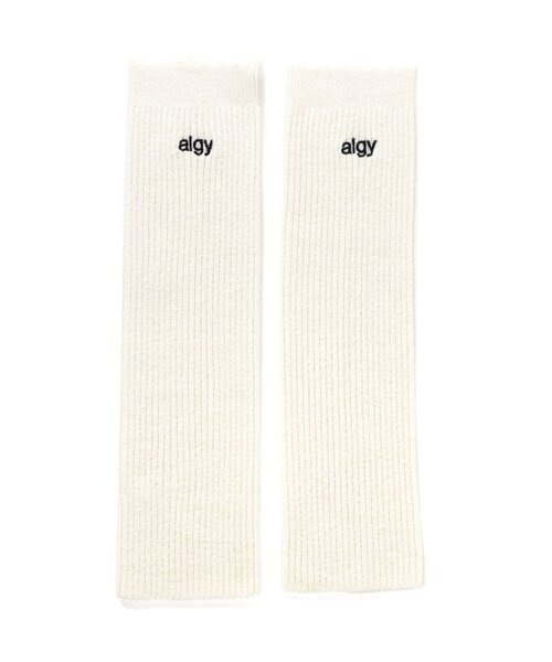 algy（アルジー）の「リブレッグカバー（レッグウォーマー・キッズ・グレー/オフホワイト・FREE）」の3枚目の写真