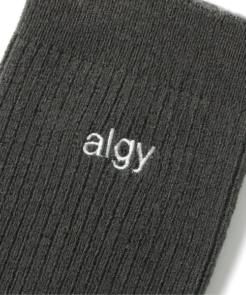 algy（アルジー）の「リブレッグカバー（レッグウォーマー・キッズ・グレー/オフホワイト・FREE）」の6枚目の写真