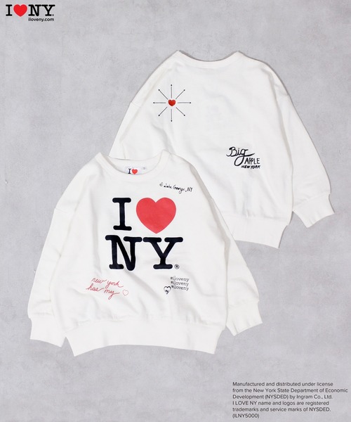 セール】【I LOVE NY】別注プリントトレーナー（スウェット 