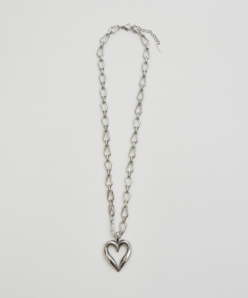 DTYYPE(ドタイプ)の「ハートモチーフネックレス(ネックレス・レディース・シルバー・FREE)」の3枚目の写真