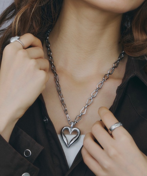 PTハート型モチーフネックレス ハートモチーフネックレス（ネックレス）｜DTYYPE（ドタイプ）の