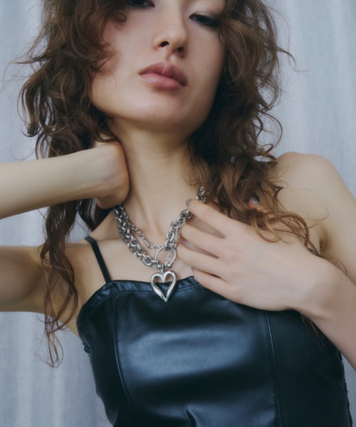 DTYYPE(ドタイプ)の「ハートモチーフネックレス(ネックレス・レディース・シルバー・FREE)」の5枚目の写真