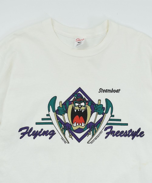 Looney Tunes(ルーニーテューンズ)の「【USED】90’s Sherry’s “Looney Tunes/TAZ” キャラクター Tシャツ USA製(Tシャツ/カットソー・メンズ・ホワイト・LARGE)」の2枚目の写真