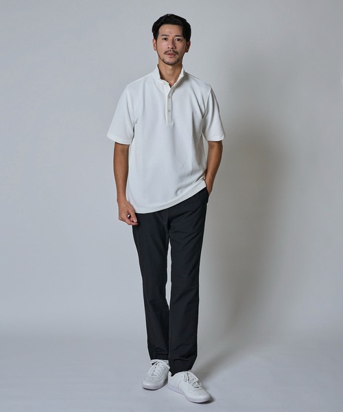 TETE HOMME(テットオム)の「スリムストレートトラウザー(スラックス・メンズ・ブラック/グレー×ホワイト・マルチサイズ)」の6枚目の写真