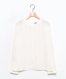 COMPTOIR DES COTONNIERS◆長袖ブラウス/38/レーヨン/WHT/無地 COMPTOIR DES COTONNIERS(コントワーデコトニエ) / 長袖ブラウス