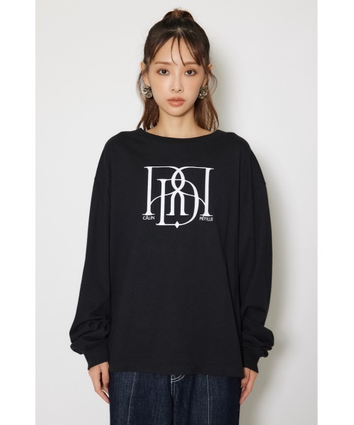 rienda（リエンダ）の「【WEB限定】RDロゴロングTシャツ 秋服　ロンT（Tシャツ/カットソー・レディース・ブラック/ピンク系その他/ホワイト・FREE）」の22枚目の写真