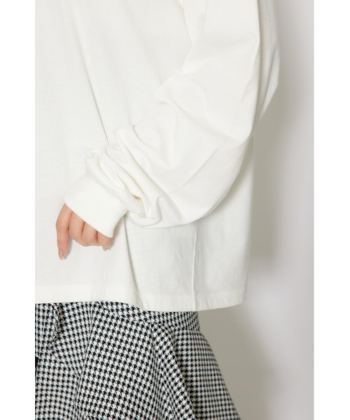 rienda（リエンダ）の「【WEB限定】RDロゴロングTシャツ 秋服　ロンT（Tシャツ/カットソー・レディース・ブラック/ピンク系その他/ホワイト・FREE）」の15枚目の写真