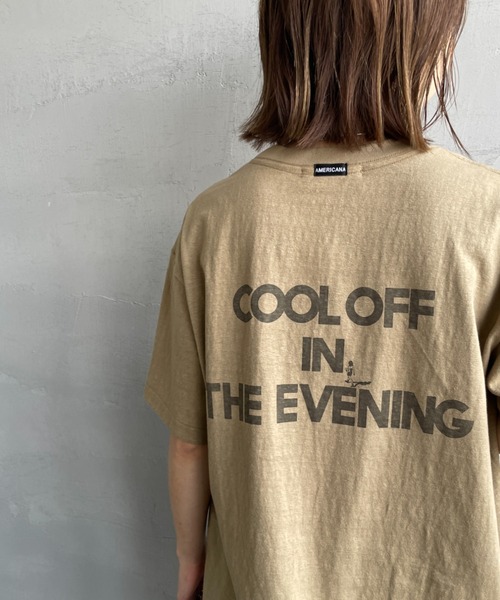 Americana/アメリカーナ] バックプリントロゴTシャツ（Tシャツ