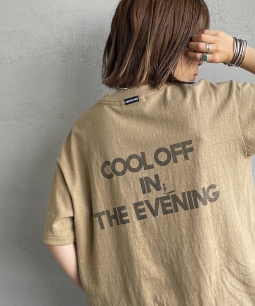 Americana/アメリカーナ] バックプリントロゴTシャツ（Tシャツ