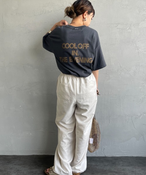 Americana/アメリカーナ] バックプリントロゴTシャツ（Tシャツ