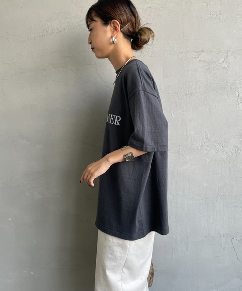 Americana アメリカーナ バックロゴコクーンTシャツ Americana/アメリカーナ] バックプリントロゴTシャツ（Tシャツ