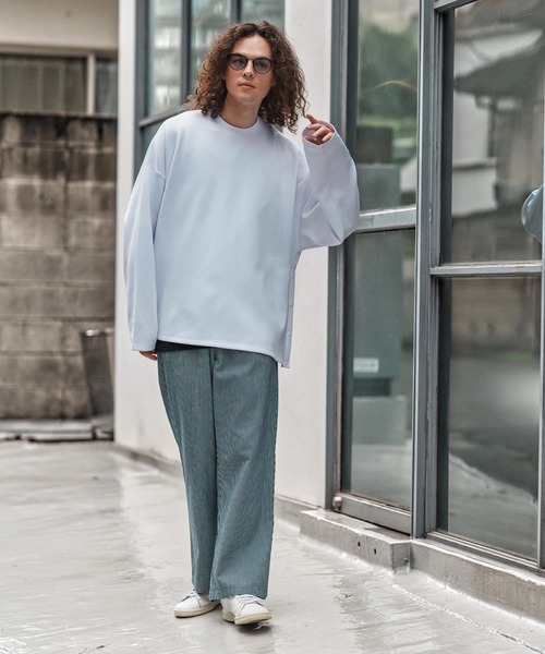 CAMBIO(カンビオ)の「mlt5338-サイドボタンポンチカットソー(CMB-R0178)(Tシャツ/カットソー・メンズ・ブラック/ネイビー/ホワイト・L/M/S)」の12枚目の写真