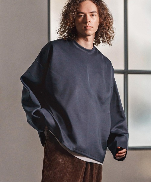 CAMBIO(カンビオ)の「mlt5338-サイドボタンポンチカットソー(CMB-R0178)(Tシャツ/カットソー・メンズ・ブラック/ネイビー/ホワイト・L/M/S)」の14枚目の写真