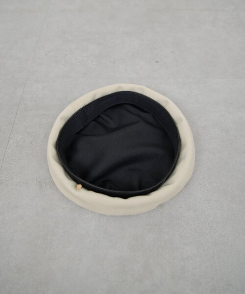 GALLARDAGALANTE（ガリャルダガランテ）の「パイピングベレー（ハット・レディース・ブラック/アイボリー・FREE）」の7枚目の写真