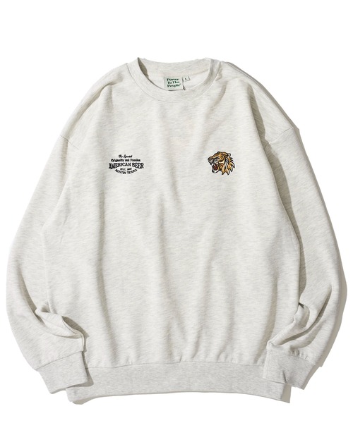 セール】【POWER TO THE PEOPLE】トラ刺繍スウェットプルオーバー