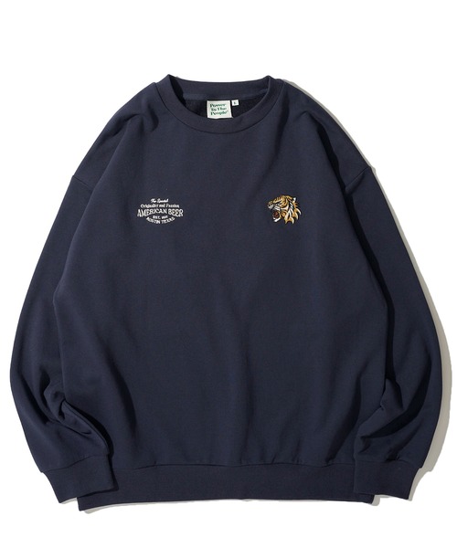 セール】【POWER TO THE PEOPLE】トラ刺繍スウェットプルオーバー