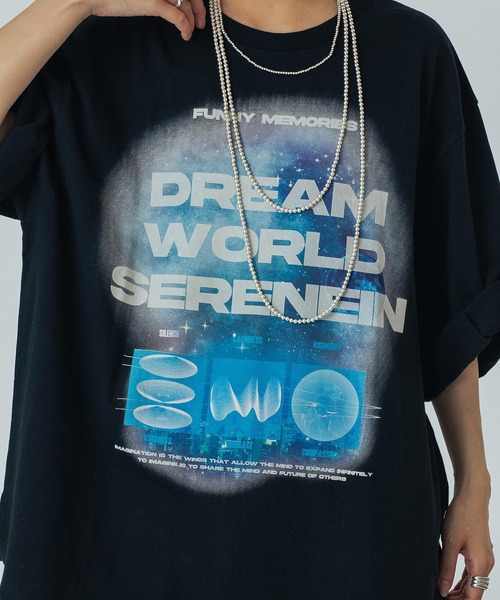 OKIRAKU（オキラク）の「(OKIRAKU×ROSEBUD)GRAPHIC BIG TEE（Tシャツ/カットソー・レディース・ホワイト/ブラック・ONE SIZE）」の17枚目の写真