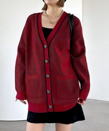 PAGEBOY | ライトモールストライプリブVカーディガン(カーディガン/ボレロ)