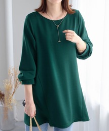 Viola e Viola（ヴィオラエヴィオラ）の「《リップル素材》細見え切替Ａラインチュニック（チュニック）」