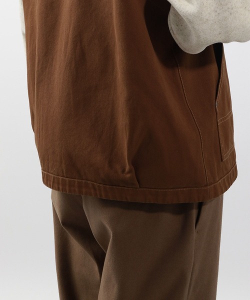 BAYFLOW（ベイフロー）の「オーバーダイワークベスト（ベスト・メンズ・チャコールグレー/ブラウン・FREE）」の13枚目の写真