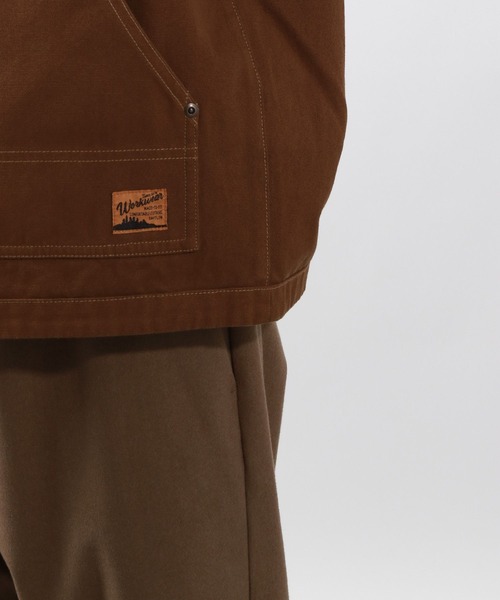 BAYFLOW（ベイフロー）の「オーバーダイワークベスト（ベスト・メンズ・チャコールグレー/ブラウン・FREE）」の14枚目の写真