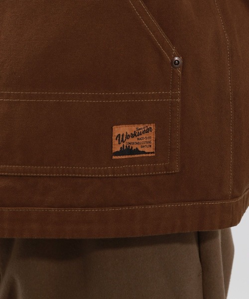 BAYFLOW（ベイフロー）の「オーバーダイワークベスト（ベスト・メンズ・チャコールグレー/ブラウン・FREE）」の15枚目の写真