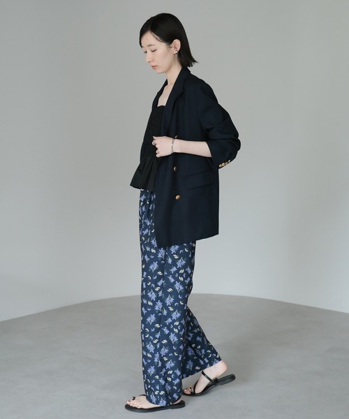 セール】【2025 AW】ミモザ柄プリントパンツ（その他パンツ）｜amini