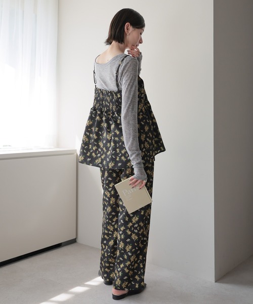 セール】【2025 AW】ミモザ柄プリントパンツ（その他パンツ）｜amini