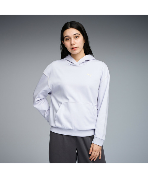 PUMA(プーマ)の「PUMA プーマ ウィメンズ ESS MX リラックスド フーディ(パーカー・レディース・ライトグレー/オフホワイト/ライラック・LARGE/MEDIUM/SMALL/X-LARGE)」の3枚目の写真