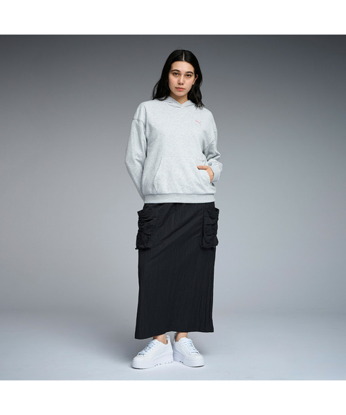 PUMA(プーマ)の「PUMA プーマ ウィメンズ ESS MX リラックスド フーディ(パーカー・レディース・ライトグレー/オフホワイト/ライラック・LARGE/MEDIUM/SMALL/X-LARGE)」の19枚目の写真