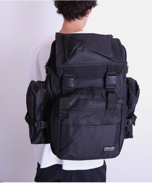 BACKYARD FAMILY（バックヤードファミリー）の「TIGERLABEL タイガーレーベル TL5 メガリュック（バックパック/リュック・メンズ・グレー系カモフラージュ/ブラック・FREE）」の3枚目の写真