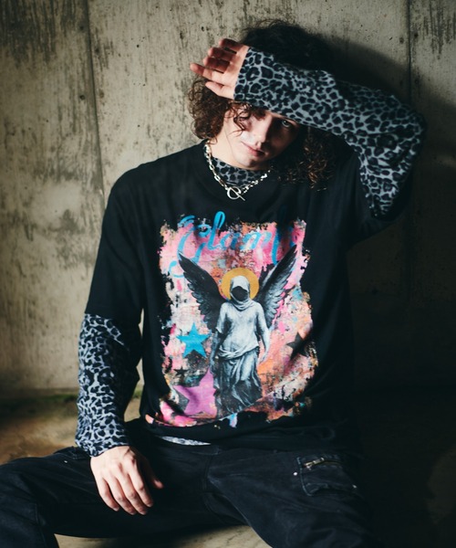 glamb(グラム)の「Angel T-Shirt / エンジェルTシャツ(Tシャツ/カットソー・メンズ・ホワイト/ブラック・S/M/L)」の2枚目の写真