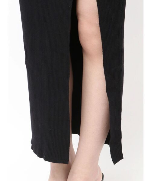 GYDA（ジェイダ）の「GGプレート long sleeve LONGニットワンピース（ワンピース・レディース・ブラック/シルバー・FREE）」の18枚目の写真