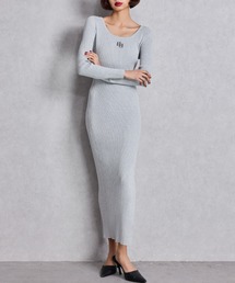 GYDA | GGプレート long sleeve LONGニットワンピース(ワンピース)