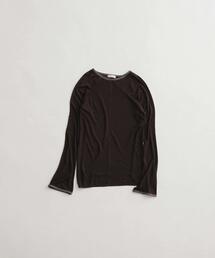 piping velor sheer tee