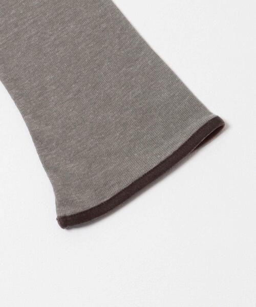 LAATO(ラート)の「piping velor sheer tee(Tシャツ/カットソー・レディース・グレー/ブラウン/ライトグレー・FREE)」の11枚目の写真