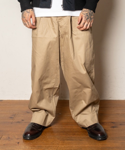 Subciety(サブサエティ)の「US.AIR FORCE tuck baker pants(カーゴパンツ・メンズ・ブラック/グリーン/ベージュ/ネイビー・マルチサイズ)」の10枚目の写真