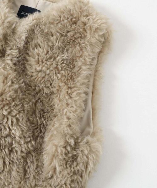 カーリーフェイクファーベスト（その他アウター）｜URBAN